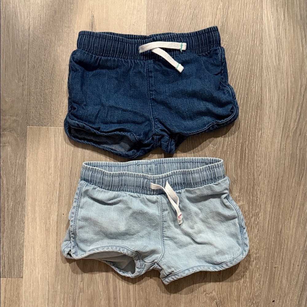 Cat and Jack denim girls shorts 12 months
